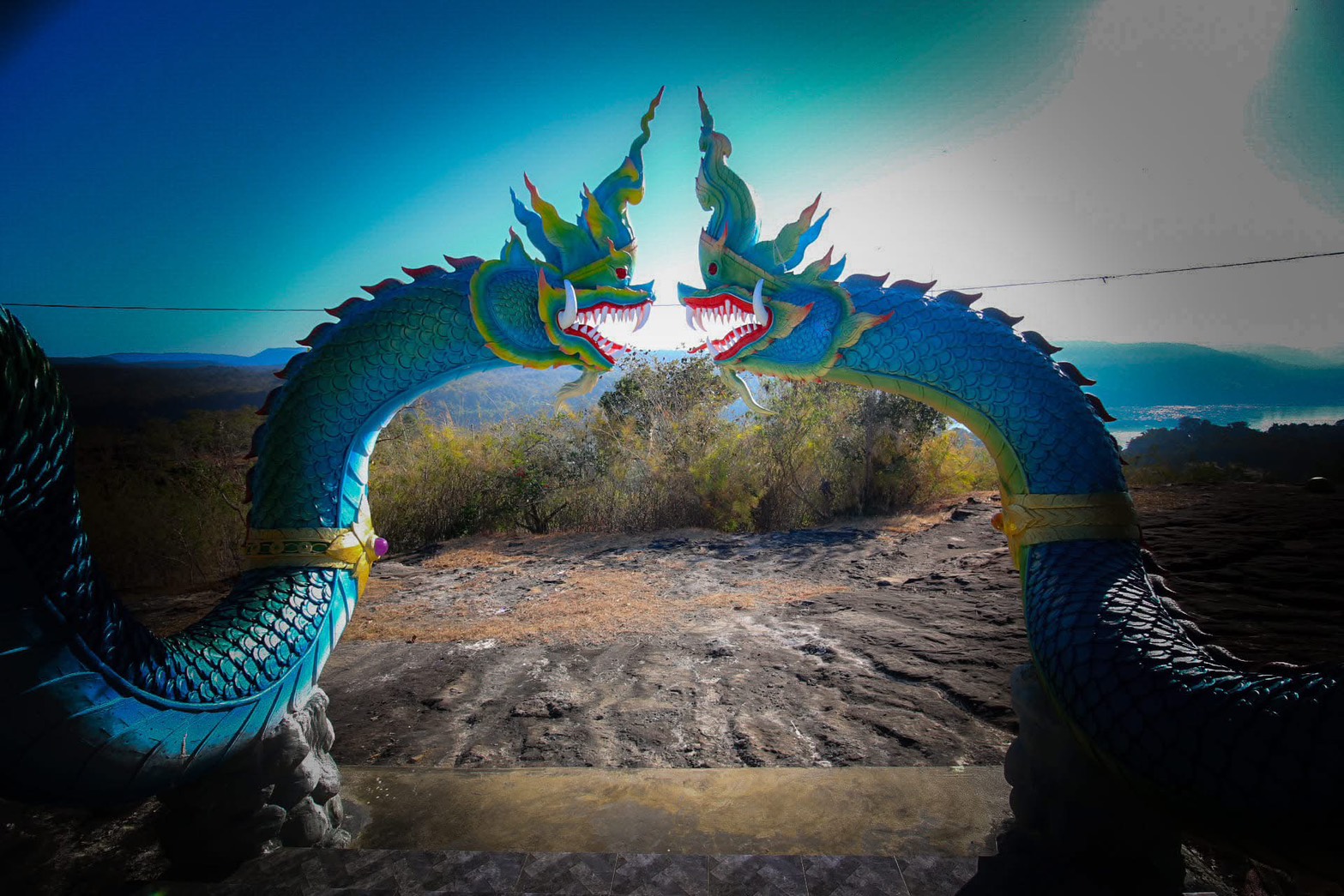 บรรยากาศวัดสวนหินผานางคอย